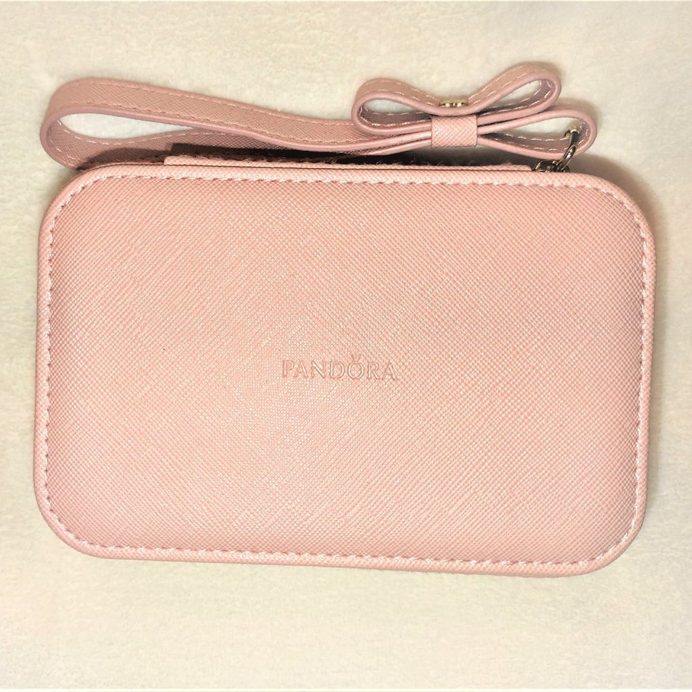 NEW! Pink Pandora Travel Jewelry Case